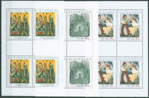 Slowakei 2001 Kunst Gemälde 410/12 K postfrisch (C64072)