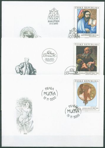 Tschechische Republik 2000 Gemälde 274/76 FDC (X62116)