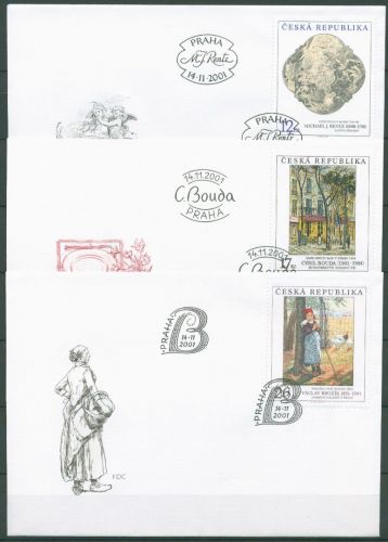 Tschechische Republik 2001 Gemälde 308/10 FDC (X62117)