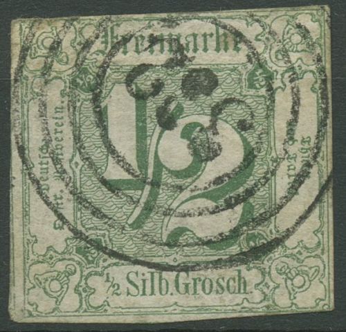 Thurn und Taxis 1859/61 1/2 Silbergroschen 14 gestempelt