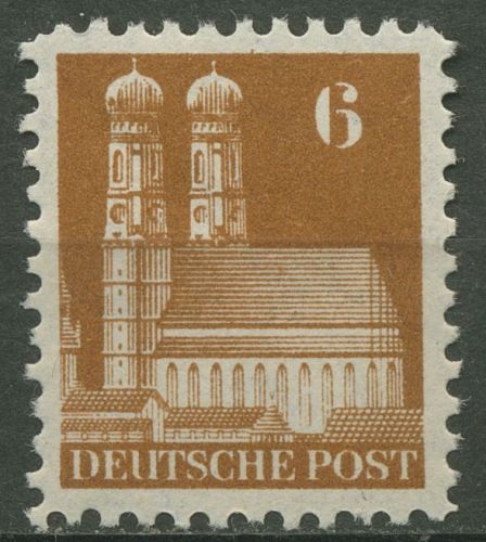 Bizone 1948 Bauten mit weiter Zähnung 76 XB postfrisch