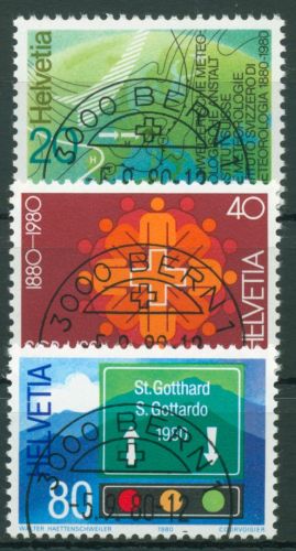 Schweiz 1980 Ereignisse Meteorologie Gotthardtunnel 1184/86 gestempelt