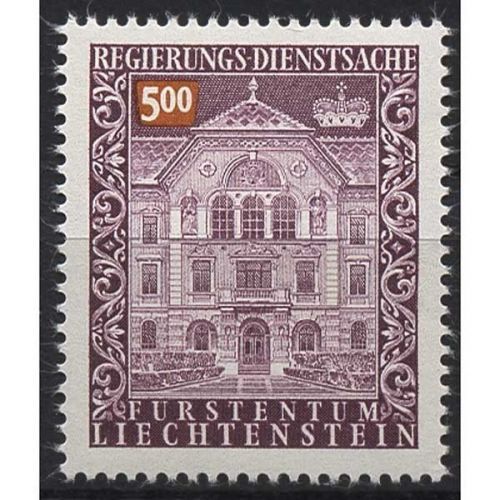 Liechtenstein 1989 Dienstmarke Regierungsgebäude D 69 postfrisch