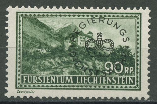 Liechtenstein Dienstmarken 1934 Freimarke mit Aufdruck D 18 postfrisch