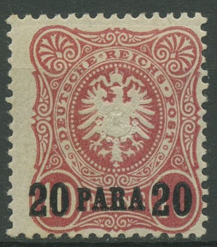 Deutsche Post in der Türkei 1884 Pfennig mit Aufdruck, Nachruck 2 Na mit Falz