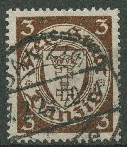 Danzig 1927 Freimarke Staatswappen 216 x gestempelt
