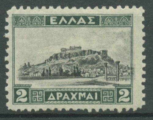 Griechenland 1927 Bauwerke Akropolis 312 mit Falz, bügig