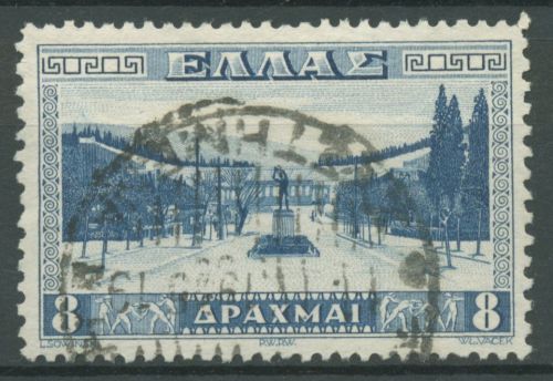 Griechenland 1934 Stadion Athen Diskuswerfer 372 gestempelt