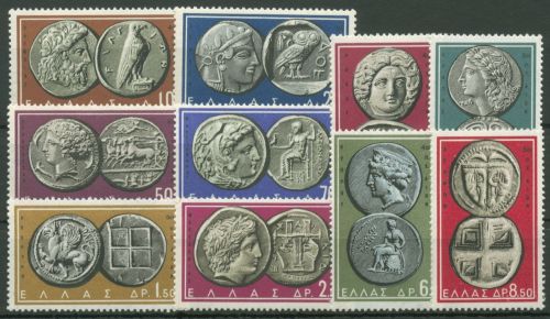 Griechenland 1959 Altgriechische Münzen 696/05 postfrisch