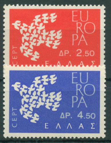 Griechenland 1961 Europa CEPT Taube 775/76 postfrisch