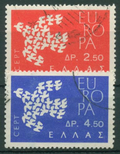 Griechenland 1961 Europa CEPT Taube 775/76 gestempelt