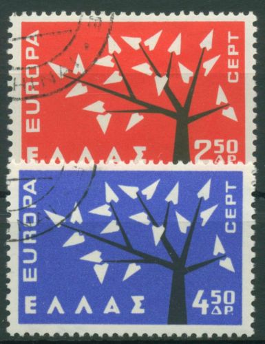 Griechenland 1962 Europa CEPT Bäume 796/97 gestempelt
