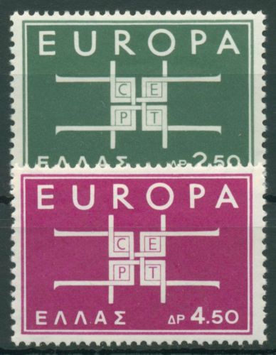 Griechenland 1963 Europa CEPT Buchstabenornament 821/22 postfrisch