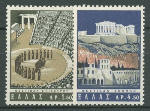 Griechenland 1965 Theater-Festwochen 876/77 postfrisch