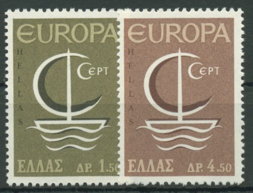Griechenland 1966 Europa CEPT Segelboot 919/20 postfrisch