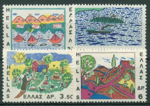 Griechenland 1967 Kindertag Zeichnungen 962/65 postfrisch