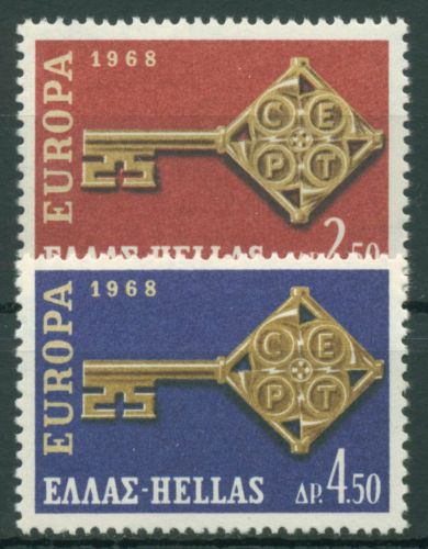 Griechenland 1968 Europa CEPT Schlüssel 974/75 postfrisch