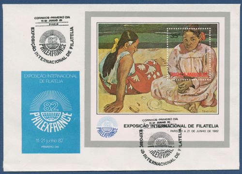 Mocambique 1982 PHILEXFRANCE Gemälde von Gauguin Block 14 FDC (X41092)