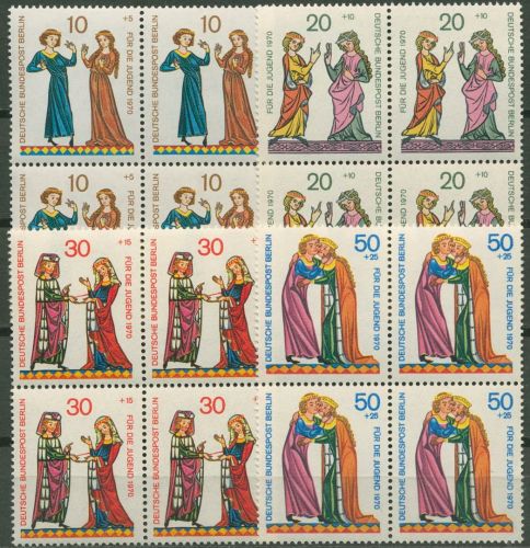 Berlin 1970 Minnesänger 354/57 4er-Block postfrisch