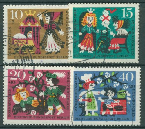 Berlin 1964 Grimms Märchen Dornröschen 237/40 gestempelt