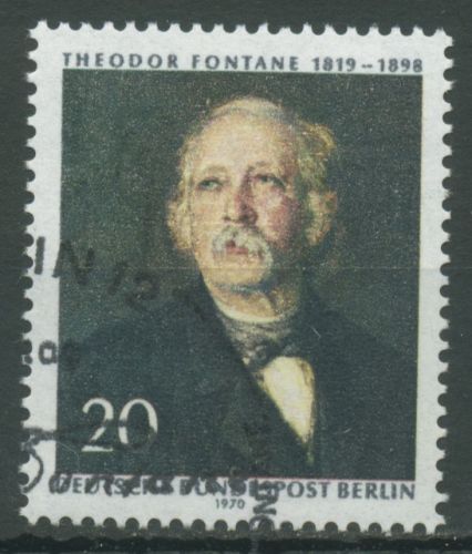 Berlin 1970 Theodor Fontane 353 gestempelt
