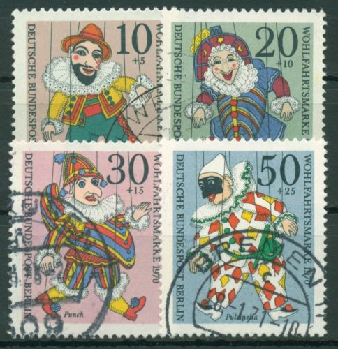 Berlin 1970 Marionetten 373/76 gestempelt