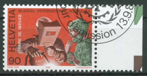 Int. Arbeitsorganisation (BIT/ILO) 1988 Mensch und Arbeit 109 gestempelt