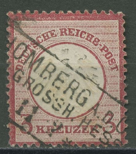 Deutsches Reich 1872 Adler mit kleinem Brustschild 9 gestempelt