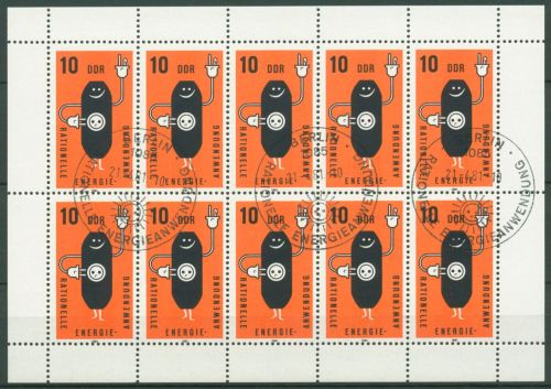 DDR 1981 Energie sparen Braunkohle 2601 K Sonderstempel gestempelt (C97014)