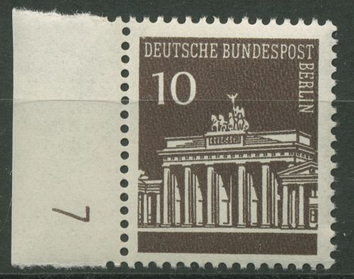 Berlin 1966 Brandenburger Tor mit Druckerzeichen 286 DZ 7 postfrisch