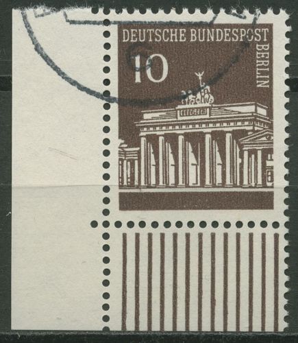 Berlin 1966 Brandenburger Tor 286 Ecke 3 gestempelt