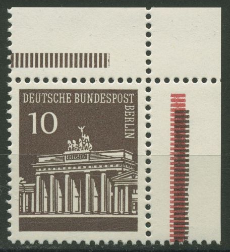 Berlin 1966 Brandenburger Tor Ecke aus MHB 286 ER 6.2 aus MHB postfrisch