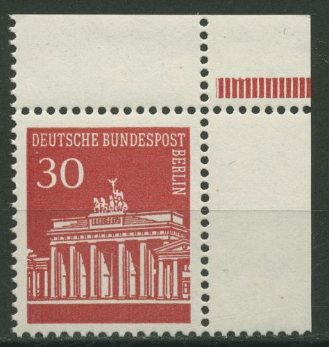 Berlin 1966 Brandenburger Tor Ecke aus MHB 288 ER 7.2 aus MHB postfrisch