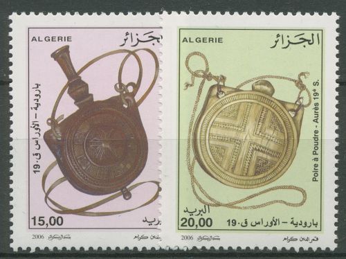 Algerien 2006 Holzgeschnitzte Pulverflaschen 1503/04 postfrisch