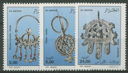 Algerien 2002 Silberschmuck aus der Aurès-Region 1351/53 postfrisch