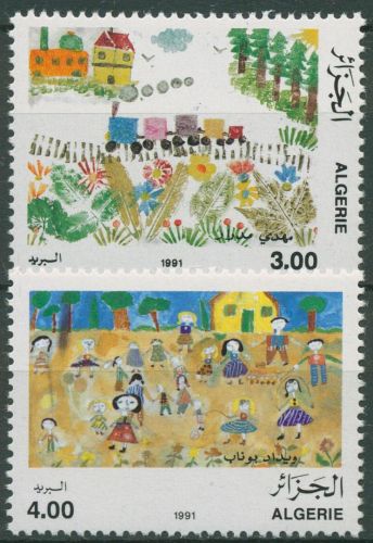 Algerien 1991 Kinderzeichnungen 1044/45 postfrisch
