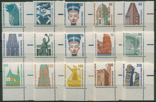 Berlin 1987/90 Sehenswürdigkeiten SWK 793/874 Ecke 4 komplett postfrisch