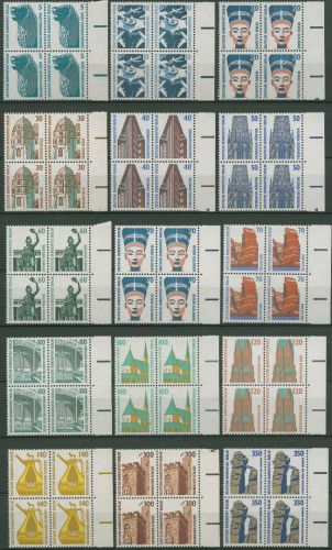 Berlin 1987/90 Sehenswürdigkeiten SWK 793/874 4er-Block SR rechts postfrisch
