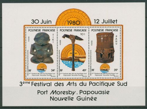 Französisch-Polynesien 1980 Kunstfestival Block 5 postfrisch (C41462)
