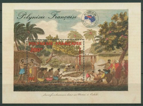 Französisch-Polynesien 1984 AUSIPEX Block 10 postfrisch (C41464)