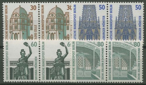 Berlin 1987 Sehenswürdigkeiten SWK 793/96 waagerechte Paare postfrisch