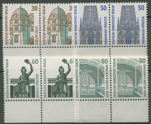 Berlin 1987 Sehenswürdigkeiten SWK 793/96 waag. Paare UR postfrisch