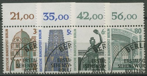 Berlin 1987 Sehenswürdigkeiten SWK mit Oberrand 793/96 OR gestempelt