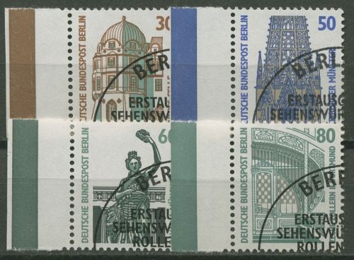 Berlin 1987 Sehenswürdigkeiten SWK 793/96 SR li. gestempelt