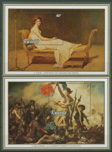 Ruanda 1982 PHILEXFRANCE Gemälde Block 96 + 98 postfrisch (C41476)