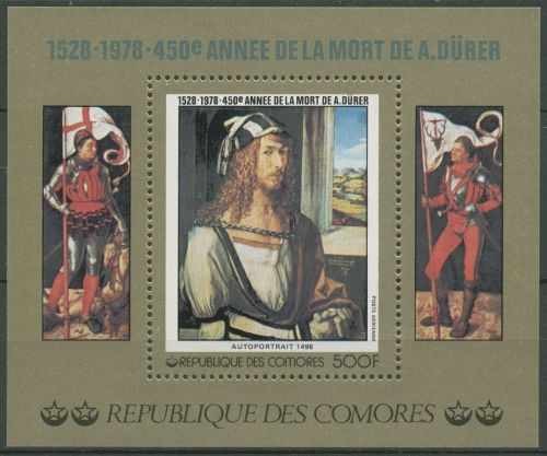 Komoren 1978 Gemälde Albrecht Dürer Block 132 A postfrisch (C62477)