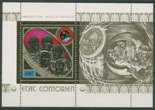 Komoren 1975 Raumfahrtprogramm Apollo Sojus Block 9 A postfrisch (C41511)