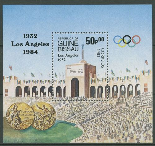 Guinea-Bissau 1983 Olympische Spiele Los Angeles Block 252 postfrisch (C41523)