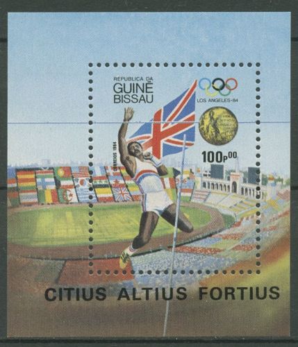 Guinea-Bissau 1984 Olympische Spiele Los Angeles Block 261 postfrisch (C41525)