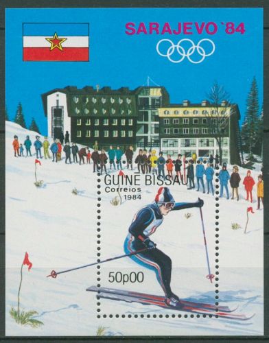 Guinea-Bissau 1984 Olympische Spiele Sarajevo Block 257 postfrisch (C41526)